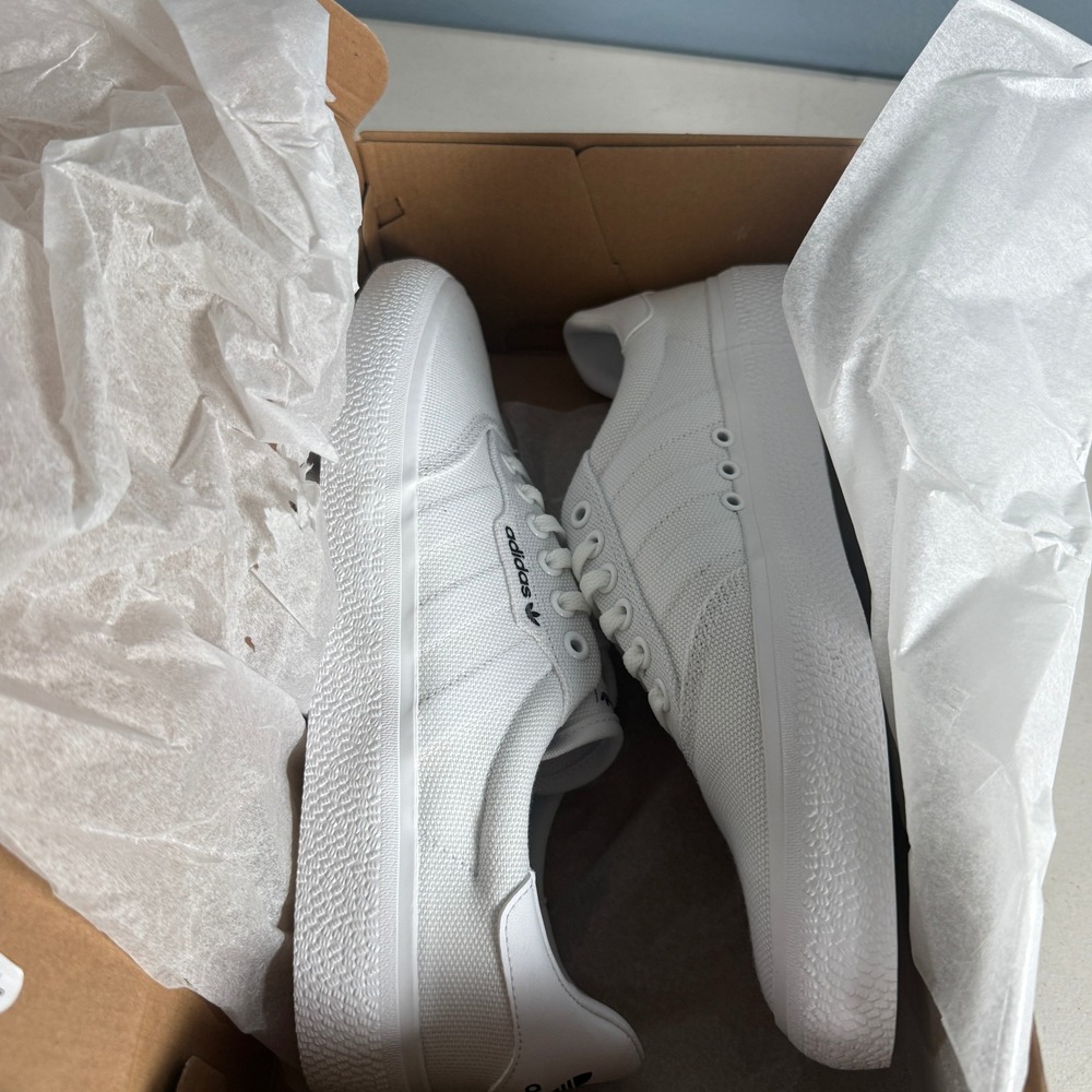Adidas Originals 3MC White Canvas Skate Shoes Sneakers B22705 Mens 8 Womens 9 - Picture 8 of 8